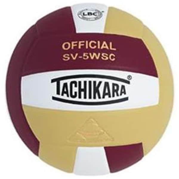 Tachikara Tachikara SV5WSC.CWVG Sensi-Tec Composite High Performance Volleyball - Cardinal-White-Vintage Gold SV5WSC.CWVG - main